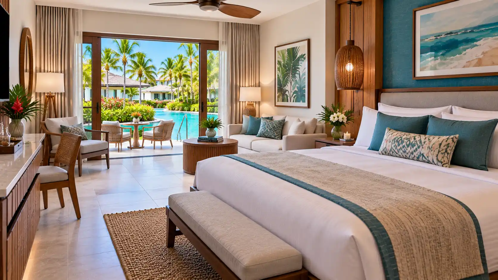 Caribbean Poolside Luxury Room